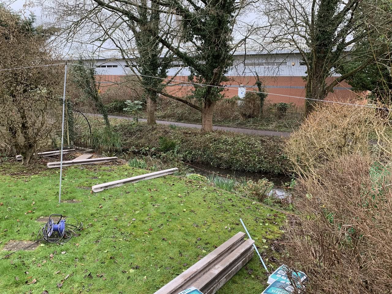 Completed fence run