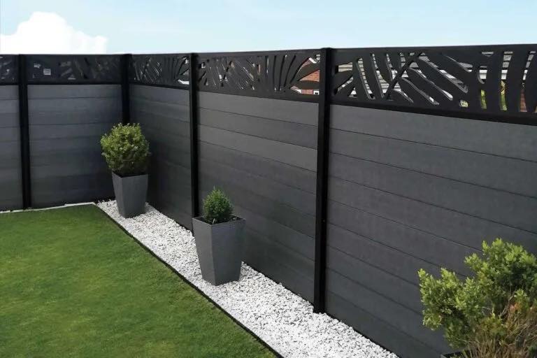 Composite fencing installation