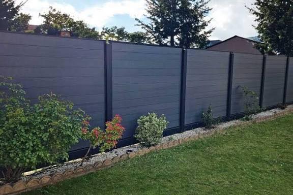 Composite fence finish