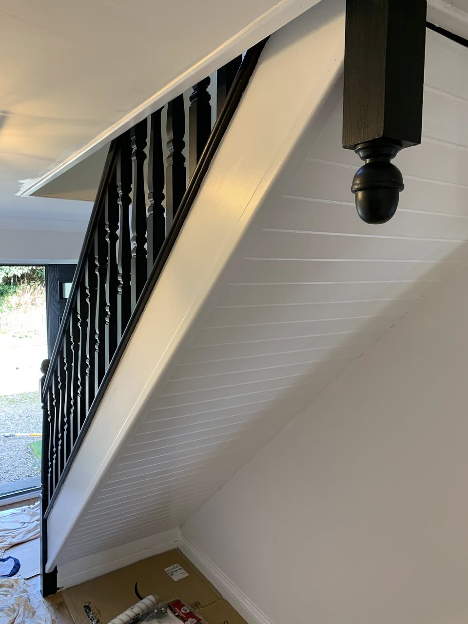 Stairs paint prep